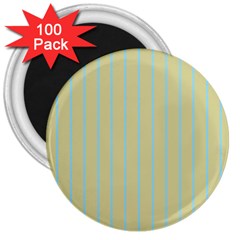 Summer Sand Color Blue Stripes Pattern 3  Magnets (100 Pack)