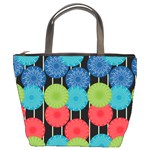 Vibrant Retro Pattern Bucket Bags Front