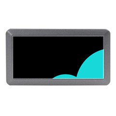 Black And Cyan Memory Card Reader (mini) by Valentinaart