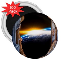 Door Breakthrough Door Sunburst 3  Magnets (100 Pack)