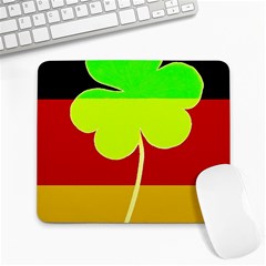 Irish German Germany Ireland Funny St Patrick Flag Large Mousepads by yoursparklingshop