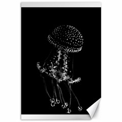 Jellyfish Underwater Sea Nature Canvas 12  X 18   by Amaryn4rt