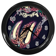 The Rolling Stones  Wall Clocks (black) by Brittlevirginclothing