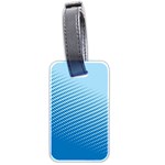 Blue Dot Pattern Luggage Tags (Two Sides) Front