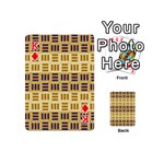 Textile Texture Fabric Material Playing Cards 54 (Mini)  Front - DiamondK