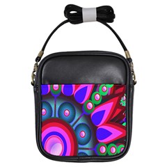 Abstract Digital Art  Girls Sling Bags by Nexatart