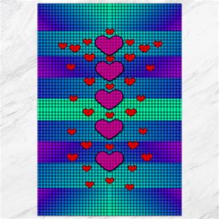 Hearts Weave Canvas 20  X 30   by pepitasart