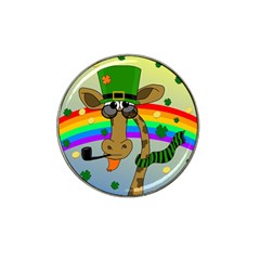 Irish Giraffe Hat Clip Ball Marker by Valentinaart