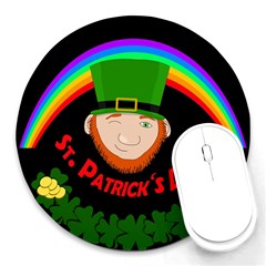 St  Patrick s Day Round Mousepads by Valentinaart