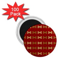 Dog Bone Background Dog Bone Pet 1 75  Magnets (100 Pack) 