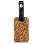 Mechanical Tech Pattern Luggage Tags (One Side)  Front