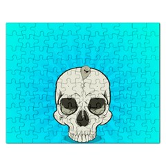 Skull Ball Line Schedule Rectangular Jigsaw Puzzl by Simbadda