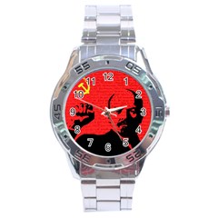 Lenin  Stainless Steel Analogue Watch by Valentinaart