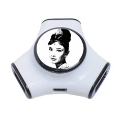 Audrey Hepburn 3-port Usb Hub by Valentinaart