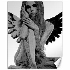 Stone Angel Canvas 11  X 14   by Valentinaart