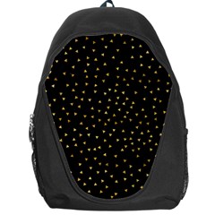 Grunge Retro Pattern Black Triangles Backpack Bag by Simbadda