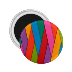 Colorful Lines Pattern 2 25  Magnets by Simbadda