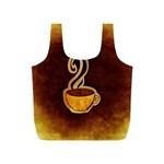 Coffee Drink Abstract Full Print Recycle Bags (S)  Front