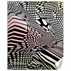 Abstract Fauna Pattern When Zebra And Giraffe Melt Together Canvas 16  X 20   by Simbadda