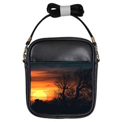 Sunset At Nature Landscape Girls Sling Bags by dflcprints