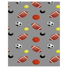 Balltiled Grey Ball Tennis Football Basketball Billiards Drawstring Bag (small) by Mariart