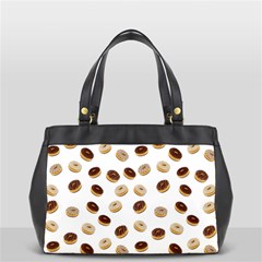 Donuts Pattern Office Handbags by Valentinaart