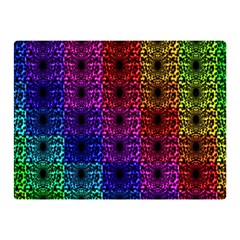 Rainbow Grid Form Abstract Double Sided Flano Blanket (mini)  by Nexatart