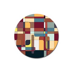 Patchwork Magnet 3  (round)