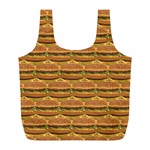 Delicious Burger Pattern Full Print Recycle Bags (L)  Front