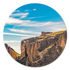 Rocky Mountains Patagonia Landscape   Santa Cruz   Argentina Magnet 5  (round) by dflcprints