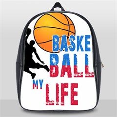 Basketball Is My Life School Bags (xl)  by Valentinaart