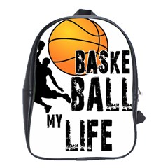 Basketball Is My Life School Bags (xl)  by Valentinaart