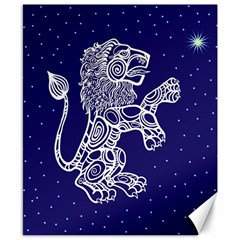 Leo Zodiac Star Canvas 8  X 10  by Mariart