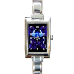 Sign Gemini Zodiac Rectangle Italian Charm Watch