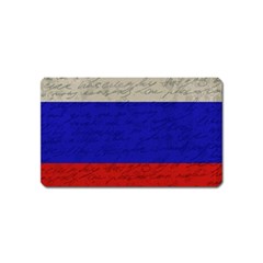 Vintage Flag - Russia Magnet (name Card) by ValentinaDesign