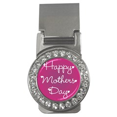 Valentine Happy Mothers Day Pink Heart Love Money Clips (cz) 