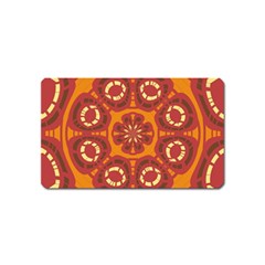 Dark Red Abstract Magnet (name Card) by linceazul