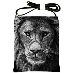 My Lion Sketch Shoulder Sling Bags by 1871930