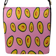 Fruit Avocado Green Pink Yellow Flap Messenger Bag (s) by Mariart