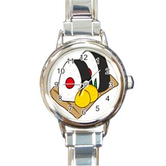 Sushi Food Japans Round Italian Charm Watch