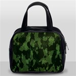 Camouflage Green Army Texture Classic Handbags (2 Sides) Front