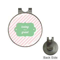 Today Will Be Great Hat Clips With Golf Markers by BangZart
