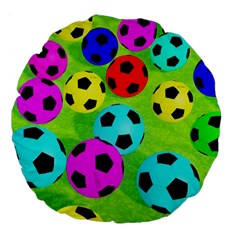 Balls Colors Large 18  Premium Flano Round Cushions by BangZart