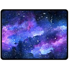 Galaxy Double Sided Fleece Blanket (large)  by Kathrinlegg