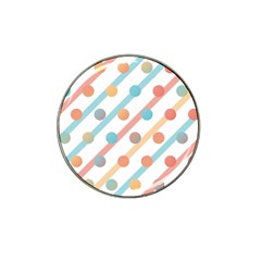 Simple Saturated Pattern Hat Clip Ball Marker by linceazul