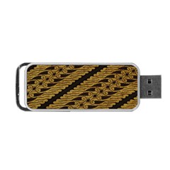 Traditional Art Indonesian Batik Portable Usb Flash (two Sides) by BangZart