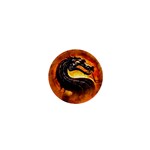 Dragon And Fire 1  Mini Buttons Front