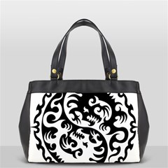 Ying Yang Tattoo Office Handbags (2 Sides)  by BangZart