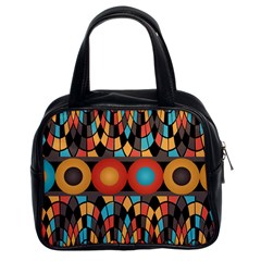 Colorful Geometric Composition Classic Handbags (2 Sides) by linceazul