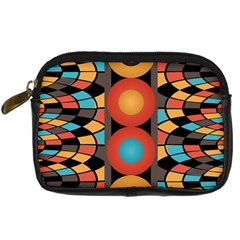 Colorful Geometric Composition Digital Camera Cases by linceazul